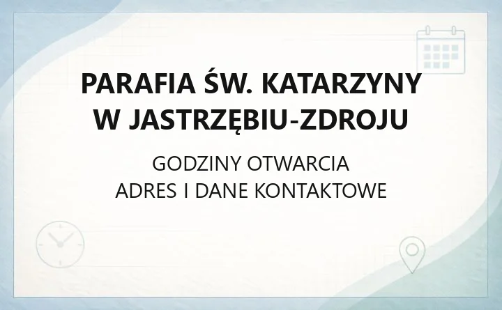 Parafia św. Katarzyny w Jastrzębiu-Zdroju - kontakt, sanktuarium, historia