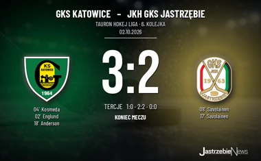 [HOKEJ] Tauron Hokej Liga – GKS Katowice – JKH GKS Jastrzębie 3:2, dublet Savolainena nie wystarczył