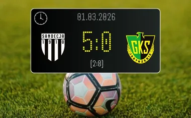 [PIŁKA NOŻNA] Sandecja Nowy Sącz – GKS Jastrzębie 5:0, pewne zwycięstwo Sandecji w 21. kolejce Betclic 2. liga