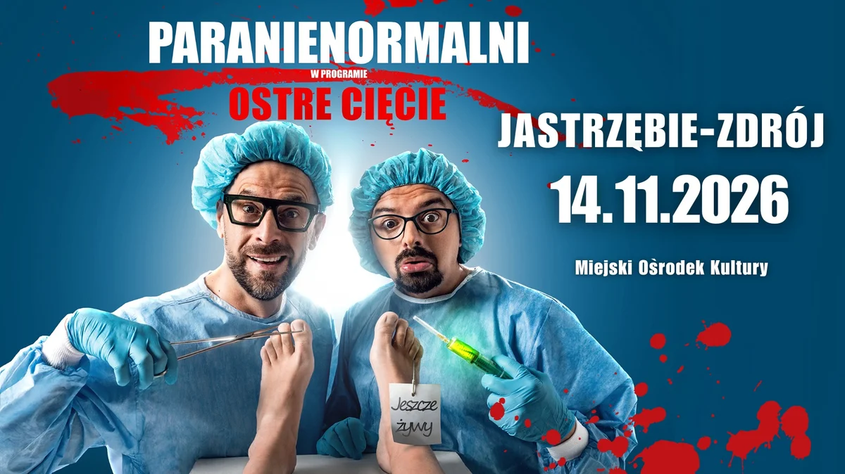 Grafika promocyjna wydarzenia Kabaret Paranienormalni z nowym programem w Jastrzębiu-Zdroju