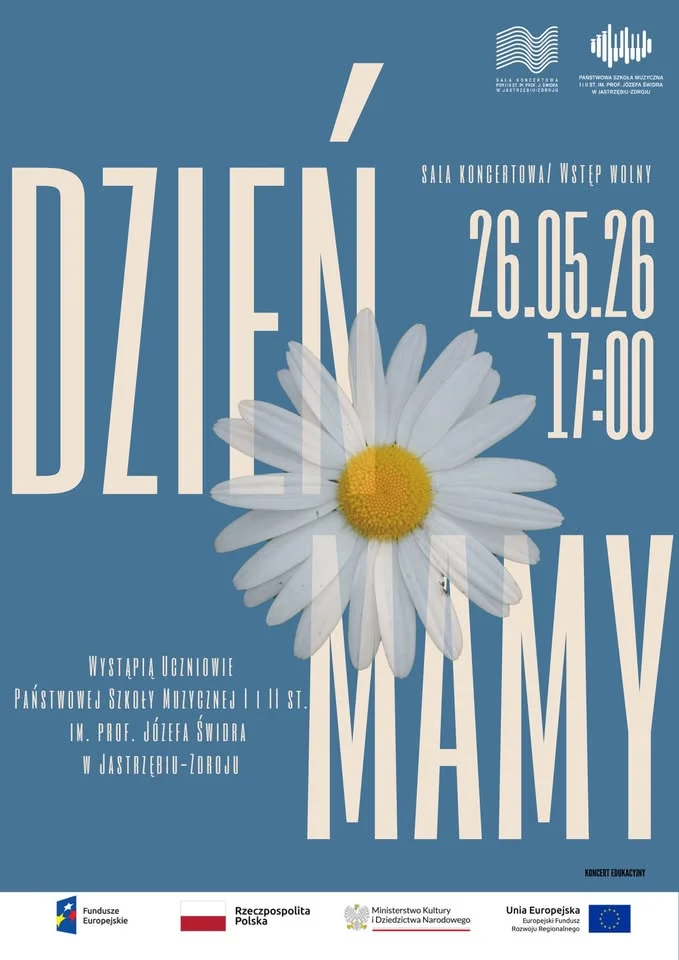 Grafika promocyjna wydarzenia Koncert z okazji Dnia Mamy w Jastrzębiu-Zdroju