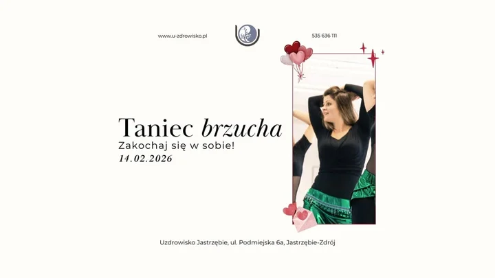 Grafika promocyjna wydarzenia Taniec brzucha – Zakochaj się w sobie!