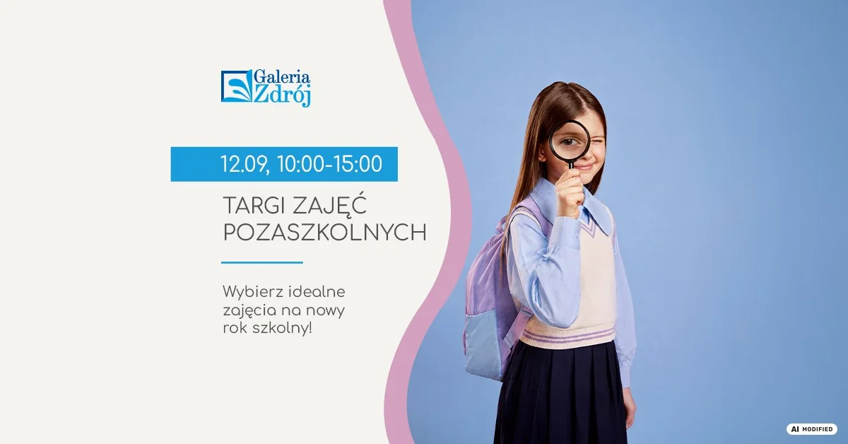 Grafika promocyjna wydarzenia Targi Zajęć Pozaszkolnych – pasje i talenty
