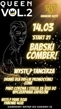 Grafika promocyjna wydarzenia QUEEN VOL.2 – Babski Comber w Jastrzębiu-Zdroju