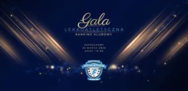 Grafika promocyjna wydarzenia Gala Lekkoatletyczna TL Athletics Jastrzębie – podsumowanie sezonów 2024–2025