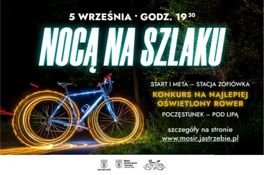 Grafika promocyjna wydarzenia Nocą na szlaku
