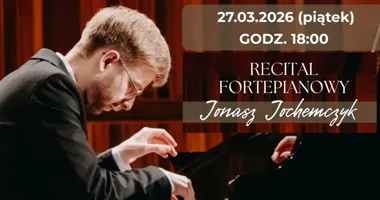 Grafika promocyjna wydarzenia Recital fortepianowy Jonasza Jochemczyka