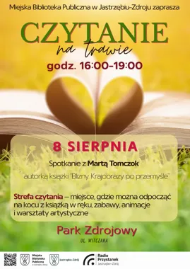 Grafika promocyjna wydarzenia Sierpniowe czytanie na trawie