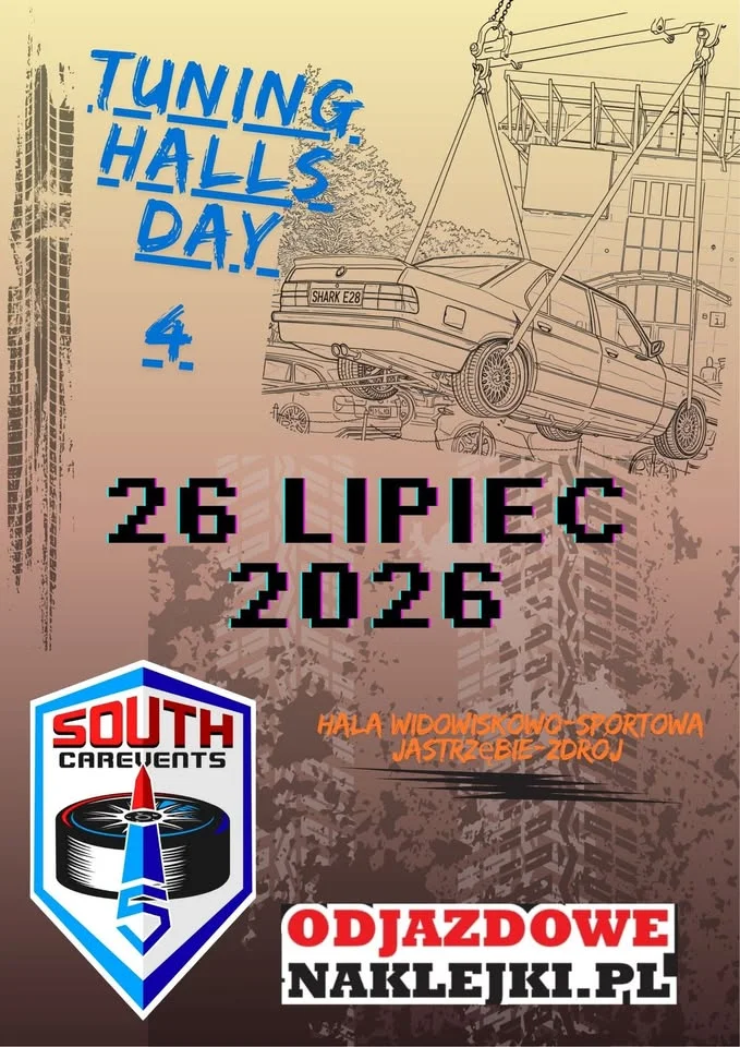 Grafika promocyjna wydarzenia TUNING HALLS DAY #4 — Jastrzębie-Zdrój, 26 lipca 2026