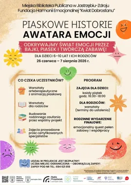 Piasek, bajki i emocje - biblioteka zaprasza rodziny na nowy cykl