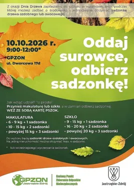Makulatura i szkło wymienisz na sadzonki w Jastrzębiu-Zdroju