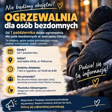 Ogrzewalnia przy Północnej już działa. Pomoc także dla osób po alkoholu