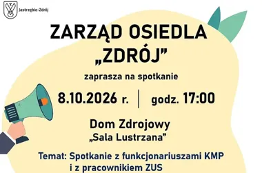 Policja i ZUS spotkają się z mieszkańcami w Domu Zdrojowym