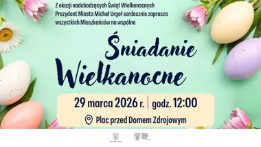 Śniadanie Wielkanocne w Jastrzębiu - spotkanie sąsiadów przy Domu Zdrojowym