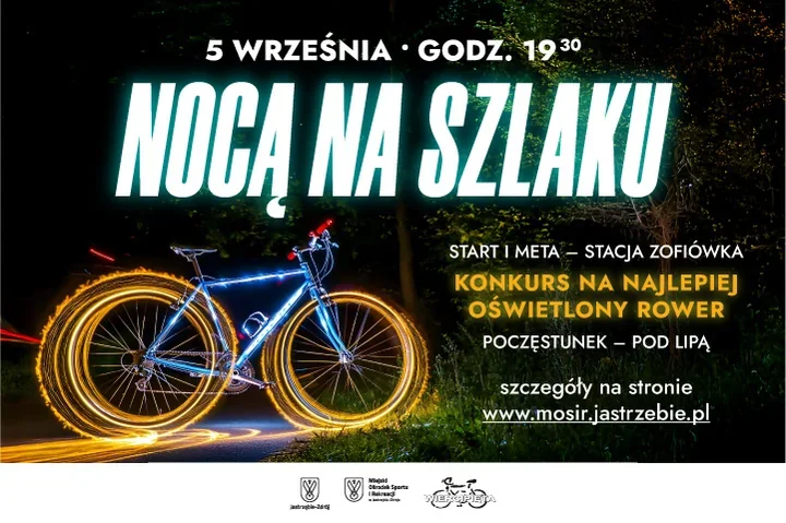 Nocny przejazd po Żelaznym Szlaku Rowerowym. Ruszyły zapisy