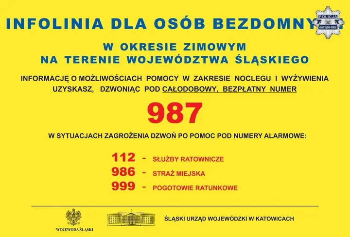 Niskie temperatury zagrażają życiu. Policja z Jastrzębia apeluje o reakcję